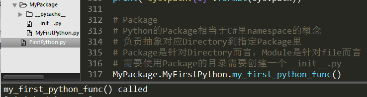 PythonPackageUsing