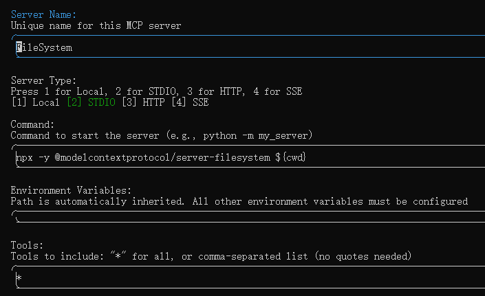 FileSystemMCPServerAdd