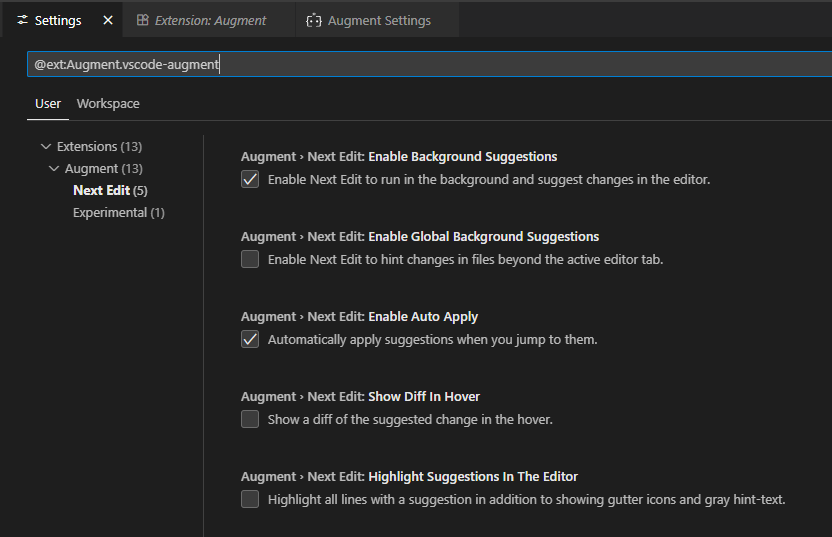 AugmentCodeNextEditSetting