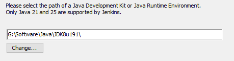 ChooseJavaJDKLocaltion