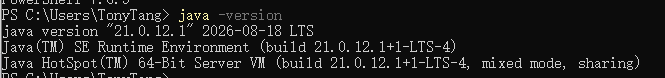 TestJava21Configuration