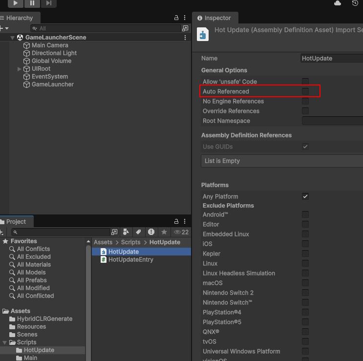 HotUpdateAssemblyDefinitionAsset