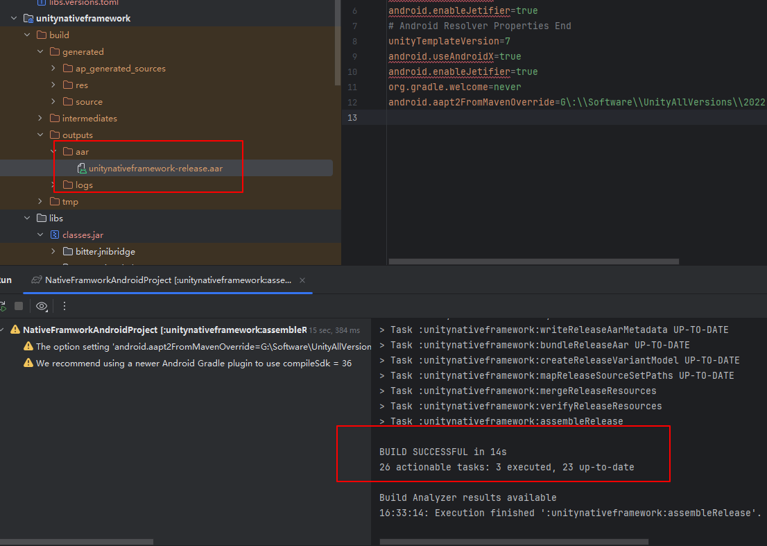 AndroidLibraryBuildSuccess