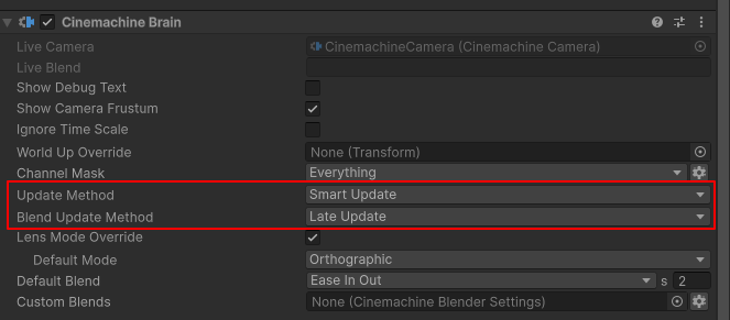 CinemachineBrainUpdateSetting