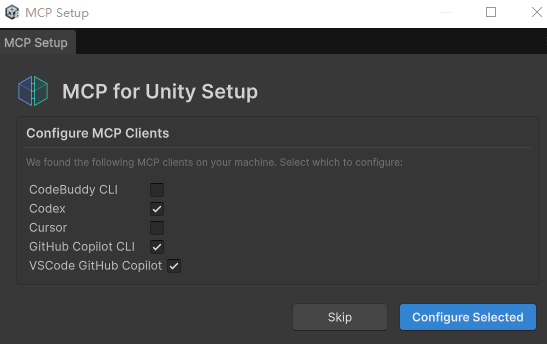 ConfigureMCPClients